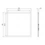 Panneau LED AZURE encastrable 26W 4160lm 4000K sans driver LITED