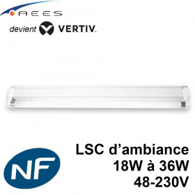 Réglette Fluobat TF pour tube fluo sur source centralisée Vertiv Réglette Fluobat TF pour tube fluo sur source centralisée Vertiv