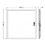 Panneau LED AZURE encastrable 40W 4800lm 4000K avec driver détection PIR et luminosité LITED