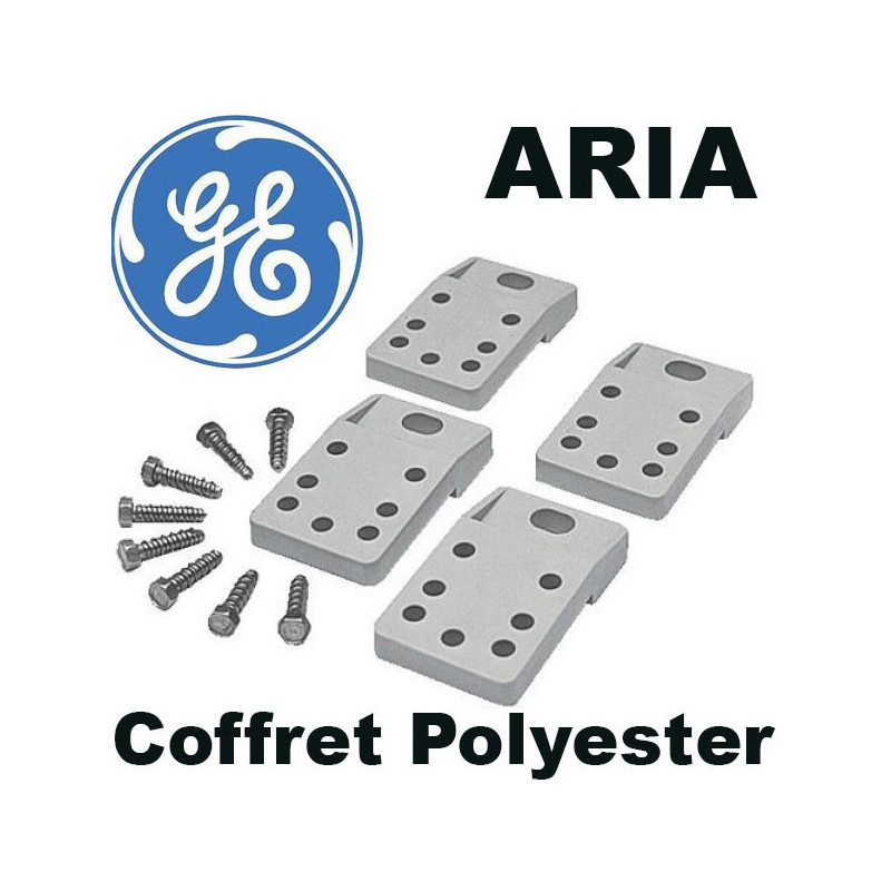 Pattes de fixation pour coffret Polyester ARIA General Electric