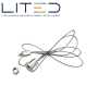 Paire de suspensions réglables 2 mètres pour luminaire tubulaire TUBI70 LITED
