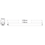 Luminaire industriel LED TUBI 20 à 48W avec driver ON/OFF étanche IP65 LITED