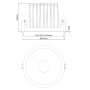 Downlight LUCAS150 28W - ⌀157mm - 43° ON/OFF LITED