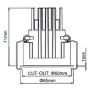 Downlight LUCAS60 11W - ⌀65mm - 43° ON/OFF LITED