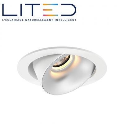 Downlight orientable LUCAS100 14W à 28W - ⌀105 à 215mm - 40° ON/OFF LITED