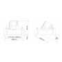 Downlight orientable LUCAS80 11W à 22W - ⌀86 à 170mm - 40° ON/OFF LITED
