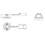 Downlight MISTRAL 6W - ⌀86mm - 2700/3000/4000K 60° dimmable TRIAC LITED