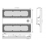 Gamelle LED industrielle 120W 19200lm 4000K elliptique 0-10V ZHAGA LITED