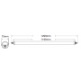 Luminaire industriel LED TUBI 36W avec driver ON/OFF étanche IP69K LITED