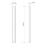 Panneau LED encastrable ASYM SCHOOL 1195mm 4000K 23W asymétrique ON/OFF LITED
