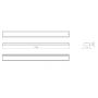 Panneau LED suspendu ASYM SCHOOL 1175mm 3000K 23W ON/OFF LITED