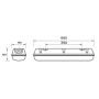 Luminaire ATEX ACQUEX 665mm 4000K 15W prismatique ON/OFF LITED