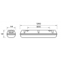 Luminaire ATEX ACQUEX 1282mm 4000K 27W prismatique ON/OFF LITED