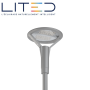 Tête de mât EOLE 450mm gris 3000K 40W symétrique ON/OFF LITED
