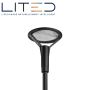 Tête de mât EOLE 450mm gris anthracite 3000K 60W symétrique ON/OFF LITED
