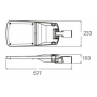 Tête de mât STACK 233mm 3000K 50W ON/OFF / autonome / IR LITED
