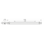 Réglette LED ERIE 1664mm 4000K 39W opale ON/OFF étanche IP69K LITED