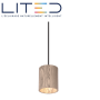 Suspension LED SHERWOOD 116mm bois 2700K 12W 38° ON/OFF LITED