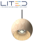Suspension LED MUNGO 180mm bois 3000K 12W 38° ON/OFF LITED