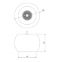 Suspension LED MUNGO 180mm bois 3000K 12W 38° ON/OFF LITED
