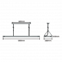 Suspension LED FLOW 1200mm 60W UP&DOWN ON/OFF LITED
