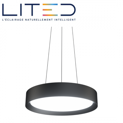 Suspension LED MOON 30 à 120W 90° prismatique ON/OFF LITED