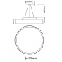 Suspension LED MOON 30 à 120W 90° prismatique ON/OFF LITED