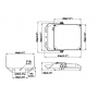Projecteur LED POLARIS extérieur piscine ou anti corrosion 50 à 200W asymétrique ON/OFF étanche IP66 LITED