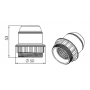 Douille pour ampoule E27 à double bague EUR'OHM