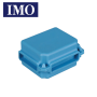 Lot de 2 boîtes de jonction bleu pré-remplie de gel isolant 45x37x24mm IMO