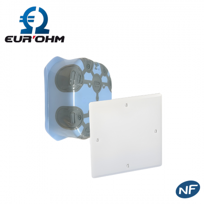 Boîte de dérivation étanche à l'air encastrée EUR'OHM