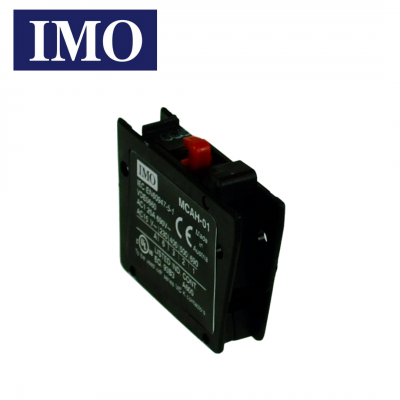Bloc de contact auxiliaire 1NC haute capacité de commutation 25A AC1 IMO