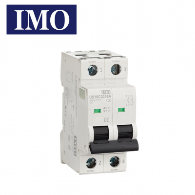Disjoncteur bipolaire miniature MCB UL1077 - 10kA - Courbe C - 2A à 63A IMO