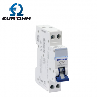 Disjoncteur Phase Neutre - 3kA - Courbe C - 32A EUR'OHM