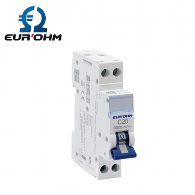 Disjoncteur Phase Neutre - 3kA - Courbe C - 20A EUR'OHM