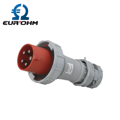 Fiche industrielle mâle mobile droite 3P+N+T 63A étanche IP67 EUR'OHM