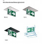 Kit directionnel blanc pour BAES Brio+ / ECO3 KAUFEL