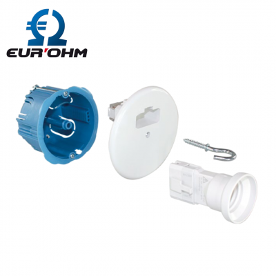 Kit DCL point de centre Ø67mm + fiche/douille E27 EUR'OHM