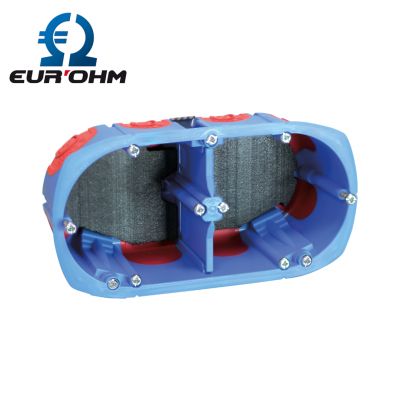 Boite d'encastrement coupe-feu 2 postes Ø67mm - étanche à l'air EUR'OHM