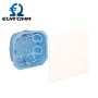 Boîte de dérivation encastrée 100x100x50mm pour cloisons sèches EUR'OHM