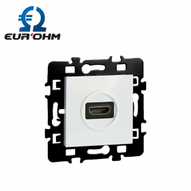 Prise murale HDMI 1.4 blanche ESPRIT EUR'OHM