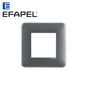 Plaque de finition 1 poste LATINA - noir mat EFAPEL