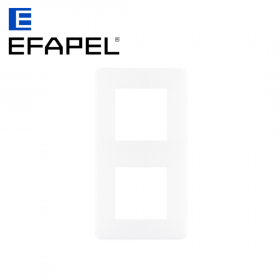 Plaque de finition 2 postes LATINA - blanc EFAPEL