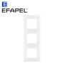 Plaque de finition 3 postes LATINA - blanc EFAPEL