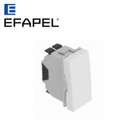 Interrupteur poussoir à bascule - 1 module - blanc EFAPEL