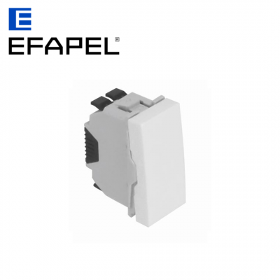Interrupteur poussoir à bascule - 1 module - blanc EFAPEL