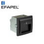 Double chargeur USB sorties USB Type A inclinées à 20° - noir mat EFAPEL