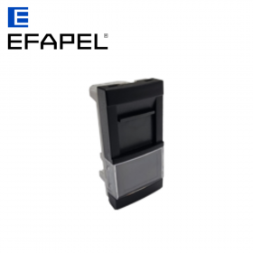 Module avec connecteur RJ45 Cat. 6 UTP 500 MHz pour goulotte - noir EFAPEL