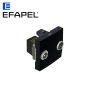 Prise R-TV 2 modules pour goulotte - noir EFAPEL