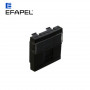 Module 1 sortie pour connecteur RJ45 pour goulotte - noir EFAPEL